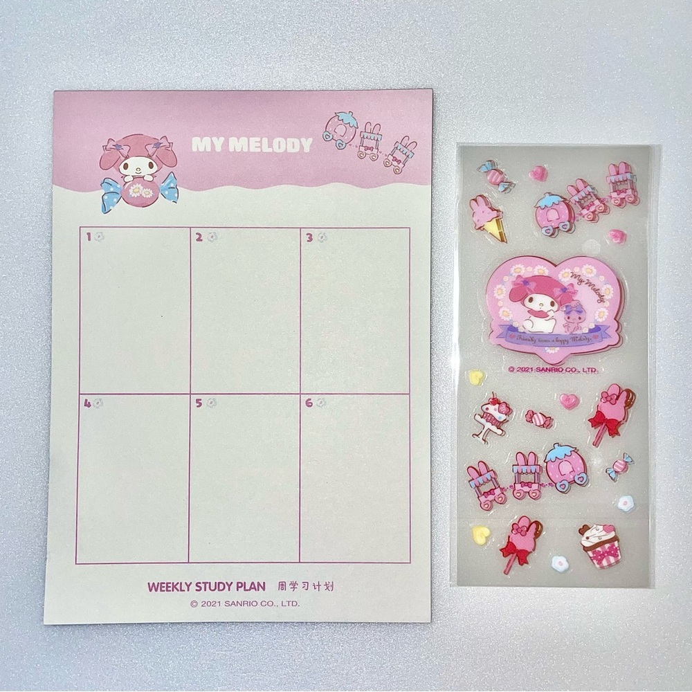 Sanrio - My Melody Weekly Plan Notepad